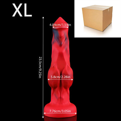 Large Dog Knot Anal Dildo Anal Dilator Toys Big Anal Plug Training Stretcher Prostate Massager Adult Sex Toys For Women Men Gay