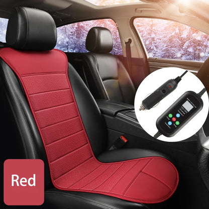 12V-24V Heated Car Seat Cushion Cover Anti Slip Warm Winter Car Seat Cover Universal Auto Seat Heating Pad Interior Accessories