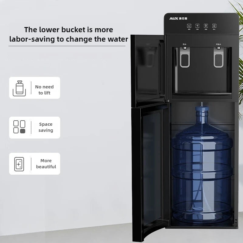 220V Water Dispenser for Household Use, Vertical Fast Heating, Bottom Mounted Water Bucket, Hot and Cold Models, Warm Models