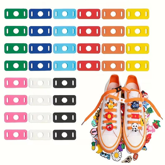 10-500PCS Large Quantity Shoe Lace Buckle Colorful Style Sneaker Pins Accessories Shoelace Shoe Charms Decoration for Women Girl