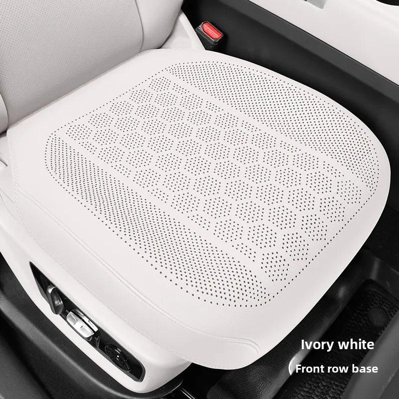 High Quality Nappa Leather Universal Car Seat Full Cover Breathable Luxury SUV Car Protection Perforated Leather Seat Full Cover