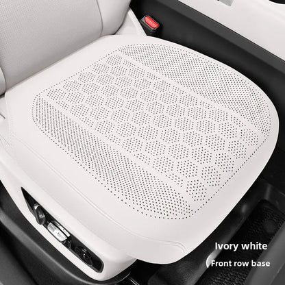 High Quality Nappa Leather Universal Car Seat Full Cover Breathable Luxury SUV Car Protection Perforated Leather Seat Full Cover