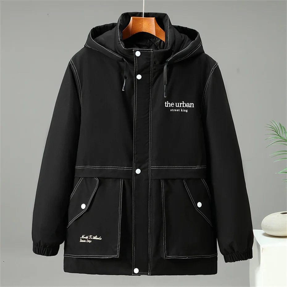12XL 10XL Plus Size Parkas Men Winter Thick Jacket Coat Fashion Casual Cargo Parkas Male Big Size 12XL
