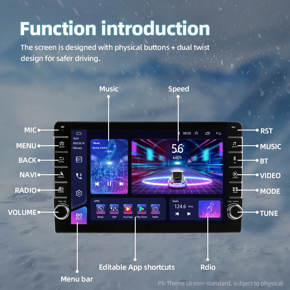 Jundof 2 Din Android 12 For Seat Leon 2 MK2 2005-2012 Car Radio Multimedia Video Player Carplay Stereo Autoradio DVD IPS Screen