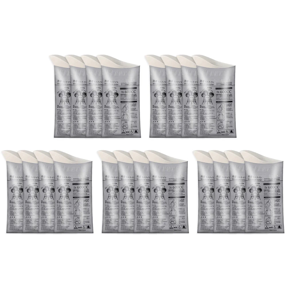 100-8PC Outdoor Emergency Urine Bags 600ml Disposable Travel Mobile Toilet Portable Urinal Bag for Female Baby Male Vomiting Bag