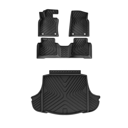 For Lexus ES300H Hybrid Floor Mats Trunk Mats All Weather Front Rear Cargo Liner Mat, Waterproof Anti-Slip Foot Pads Accessories