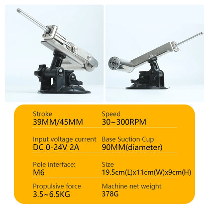 39mm/45mm Stroke Mini Telescopic Sex Machines with 60mm Plate Adjustable Speed Reciprocating Linear Actuator Sex Toys 100V-240V