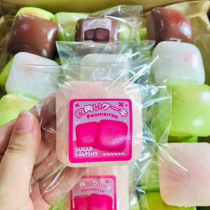 Squishy Simulated Square Bread Squeeze Toy Stress Relief Slow Rising Sensory Fidget for Anxiety ADHD Autism Gift for Kids Adults