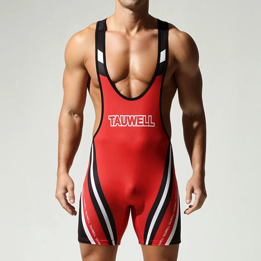 Men's one-piece shapewear, one-piece vest, high elasticity, tight fitting sports and fitness one-piece swimsuit