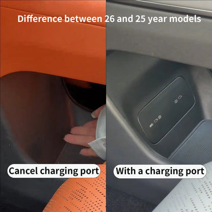 For 2025/2026 ZEEKR 7X Central Control Lower Level Organizer Storage Box Armrest Box Below Silicone Tray Car Accessory