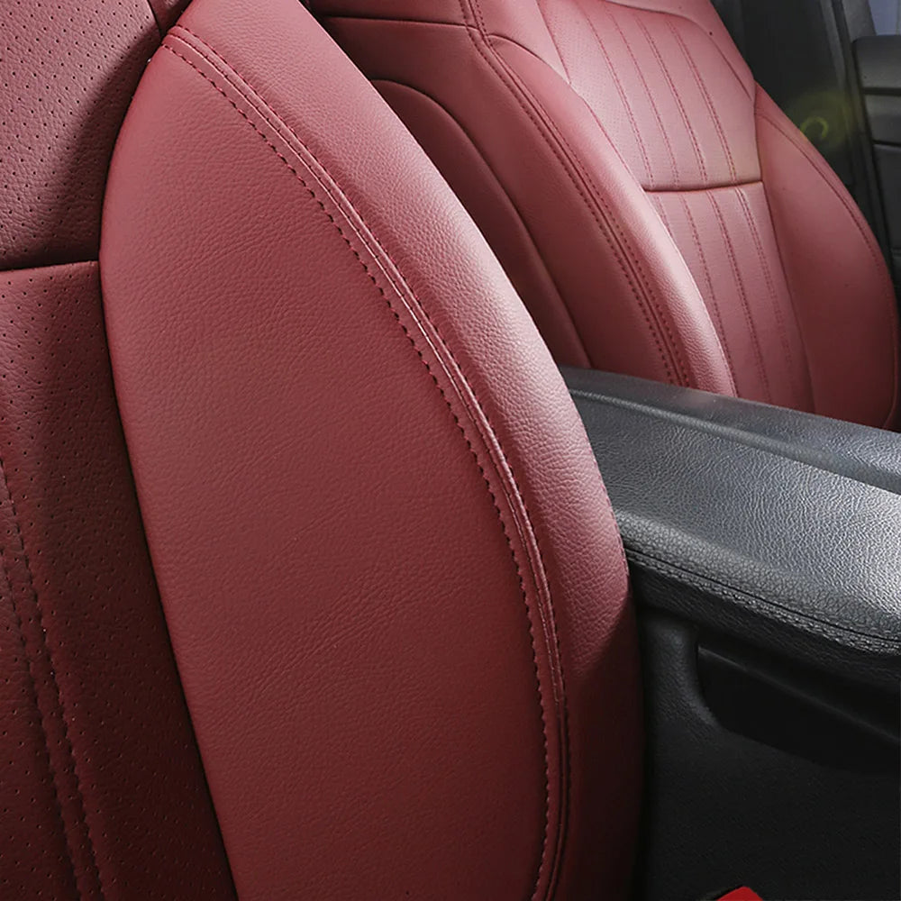 For Volkswagen VW Golf 6 GTI 2009 2010 2011 2012 Nappa Leather Custom Car Seat Covers for 2 Front Seats Protector Accessories