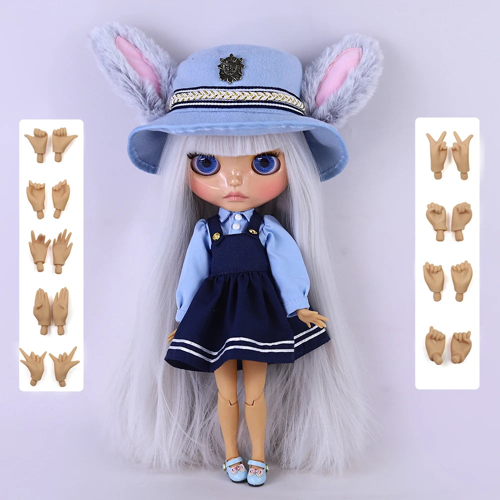 ICY DBS Blyth Doll 1/6 Joint 30cm tan Skin Glossy Face Female Set Doll BJD Toy Gift