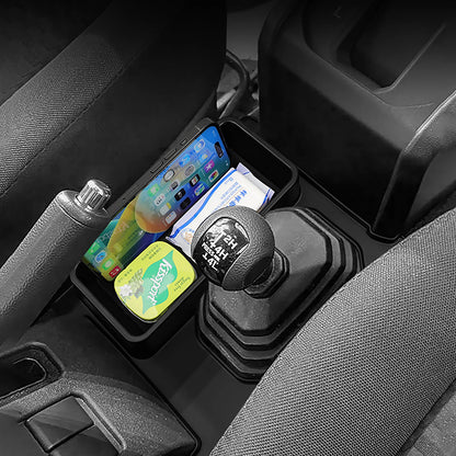 Car Gear Shift Storage Box Center Console Organizer Tray Phone Cup Holder for Suzuki Jimny 2024 2025 AT Model Interior Accessory