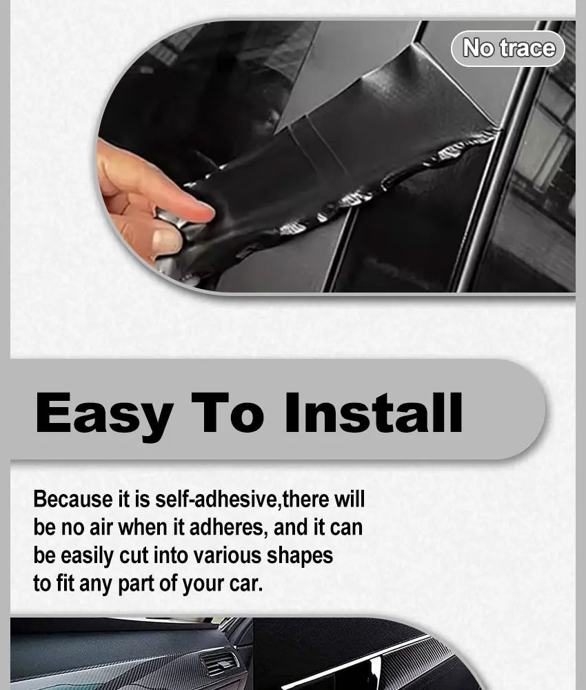 6D Carbon Fiber Vinyl Foil Film Ultra Gloss Waterproof Decoration Film Auto Wrap Sticker for Laptop Phone Case Motorcycle