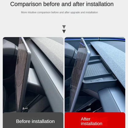 For Tesla Model Y Juniper Model 3 Model YL Dashboard Storage Tray Center Console Organizer Screen Rear Phone ETC Box Accessories
