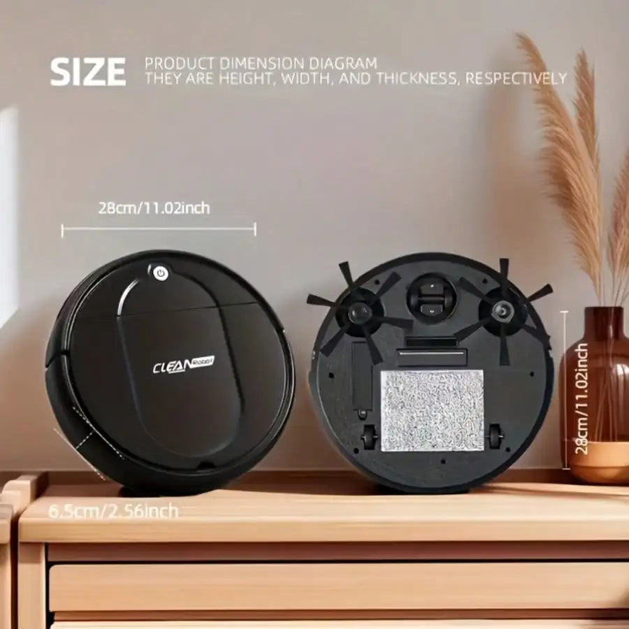 2-in-1 Robot Vacuum and Mop Combo, Wet & Dry Cleaning, Multiple Modes, Perfect for Pet Hair, Debris, Hard Floors, and Low-Pile Carpets