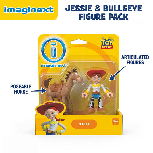 Disney Pixar Toy Story Jessie & Bullseye Action Figure Set, Rare Imaginext Collectible Articulated Model Gift For Hobby Collecto