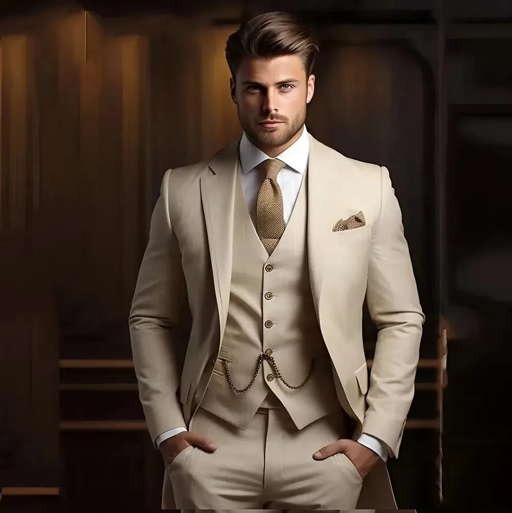 High Quality Black Men's wedding Suits Smart Cusual 3 Piece Custom Slim Fit Male Blazer Wedding Groom Tuxedos Costume Homme