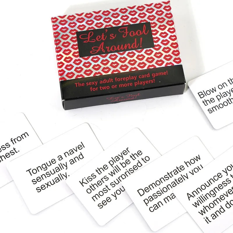 Let's fool around couples interesting English interactive collection game cards