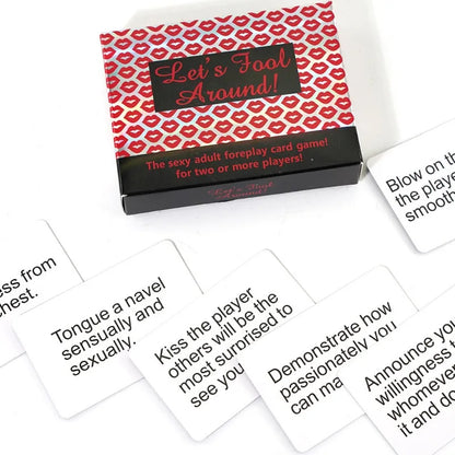 Let's fool around couples interesting English interactive collection game cards