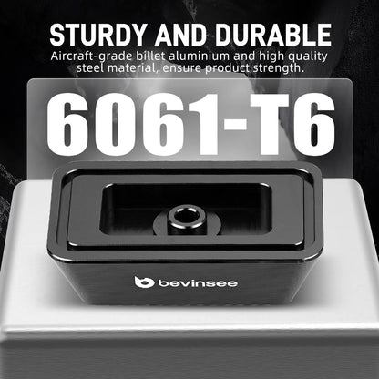 BEVINSEE Billet Aluminium Jack Pad Adapter Set for BMW E46 320d 320i 325i 330i 330d X3 E83 Z4 E85 E89 E86, Replace 51717065919