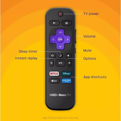 Hiro TV 40" 1080p Full HD Smart TV with Dolby Audio for Streaming, LED Direct Lit, with Wi-Fi, Bluetooth, 3X HDMI Ports - H40C3C