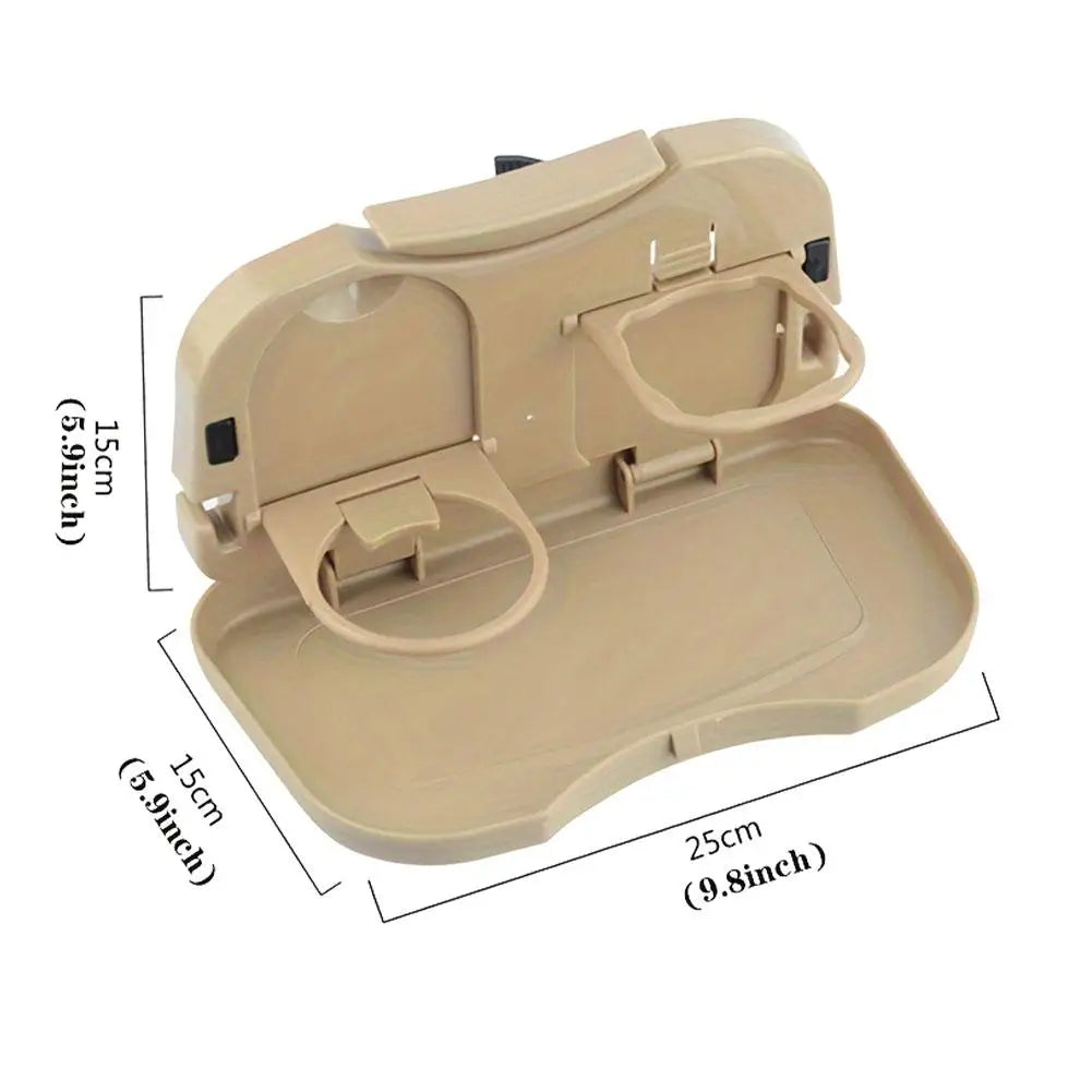 Car Mini Desk Handle Table Seat Back Holder Folding Meal Tray Drink Cup Coffee Stand Storage Case Off Road 4x4 Auto Accessories