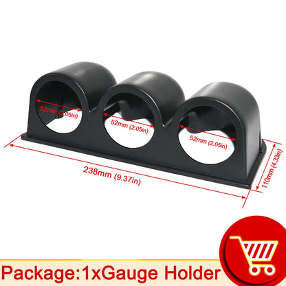 AD 52mm Water Temperature Gauge + 10mm Sensor  Boost Gauge Bar Psi Vacuum Oil Temp Press Voltmeter Tachometer RPM Car Gauge Pods