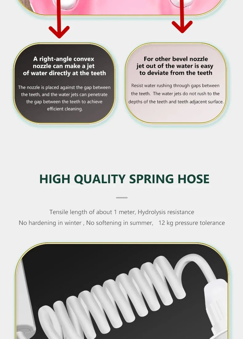 Water Dental Flosser Faucet Oral Irrigator Floss Dental Irrigator Dental Pick Oral Irrigation Teeth Cleaning Machine