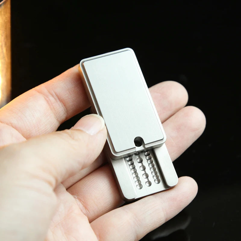 EDC Mechanical Fidget Stainless Steel Slider Mechanical Direct Push Fidget Slider ADHD Anti-anxiety Toys Adults Gifts