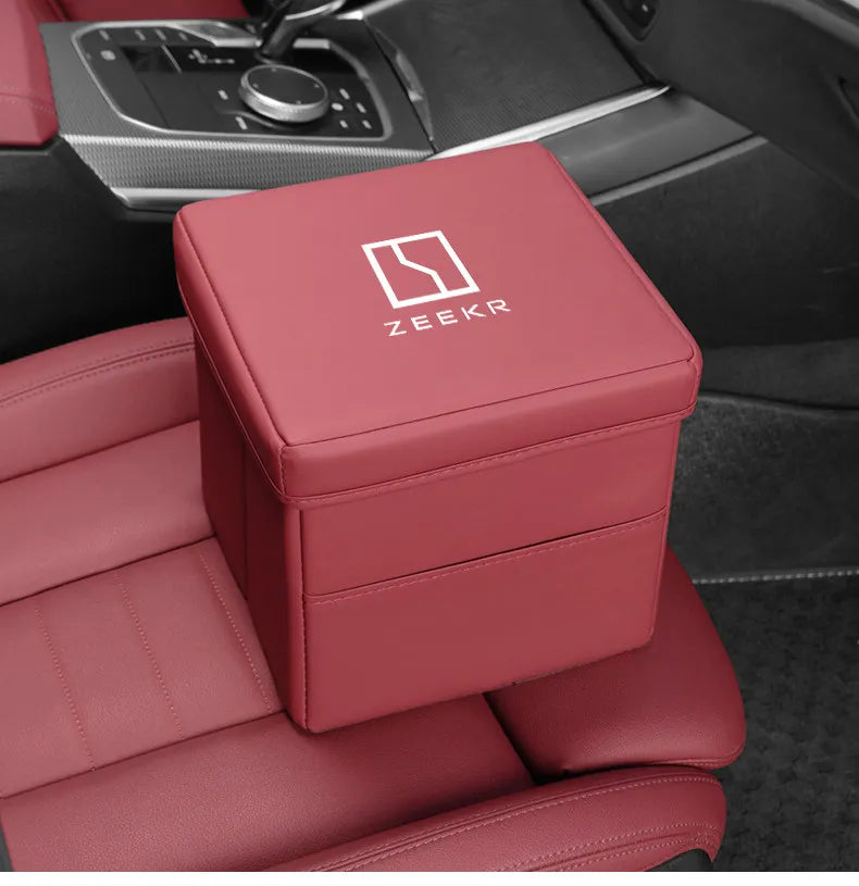 Suitable for ZEEKR 007gt 7X zeekr 001 009 Zeekr 9x mix car trash can and folding storage box for car interior