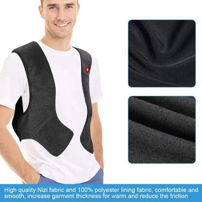 Graphene Heat Coat Winter Heated Vest for Men Women Electric Heated Jackets USB Heating Padded Jacket Keep Warm Vest