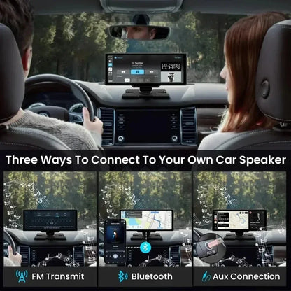 Ottocast Ai 11.4" Wireless Carplay Screen Android 15 Car Radio Multimedia Video Split-screen For Netflix YouTube Play Store