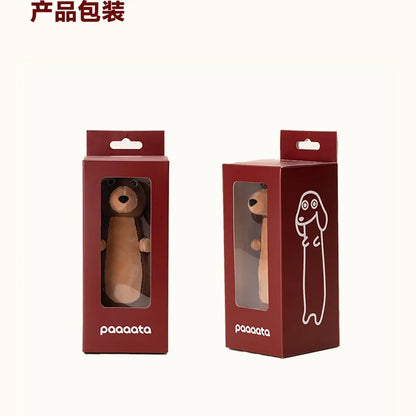 Paaaata Original Dachshund Plush Keychain Wire Haired Long Haired Stuffed Dog Bag Charm Keyring Gift For Pet Lovers And Friends