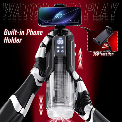 APP LED Automatic Male Masturbator Cup 7 Sucking Rotating Licking Thusting Modes Pocket Pussy Stroker Blowjob Sex Toys For Men