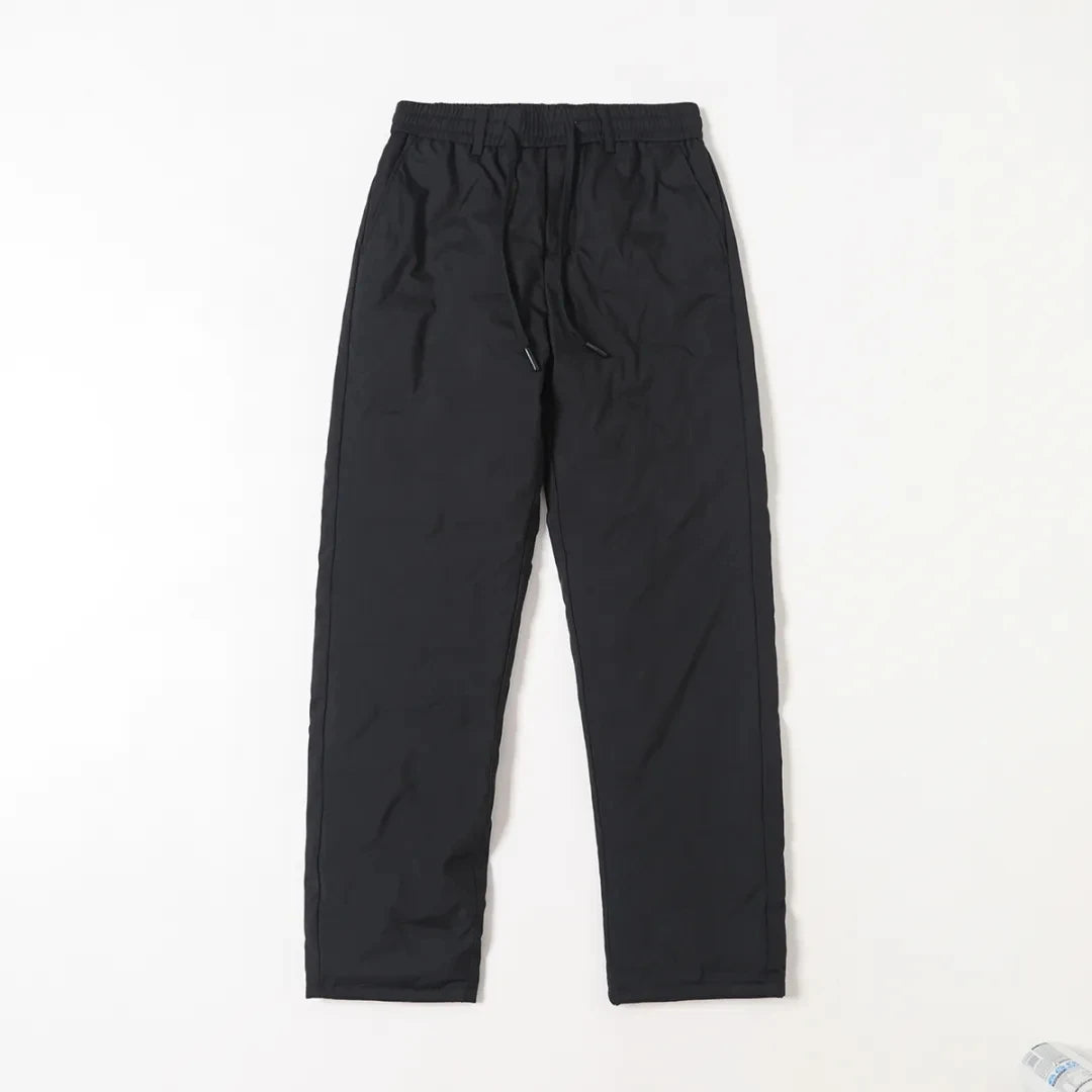 Thick Men's down Pants Winter Windproof Warm Water-Resistant Casual Duck down Straight Leg Long Trousers Youth Fashion
