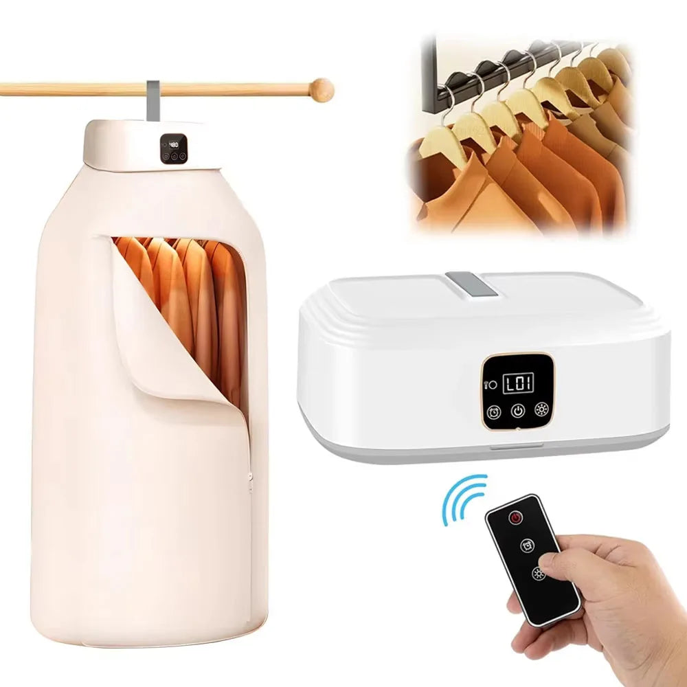 Portable Clothing Dryer Electric Portable Clothes Dryer UV Sterilization Folding Travel Clothing Dryer Foldable Laundry Dryer