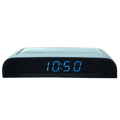 Solar Clock for Car Luminous Car Digital Clocks Vehicle Adhesive Clock Watch for Automobile Vehicles Car Interior Decoration