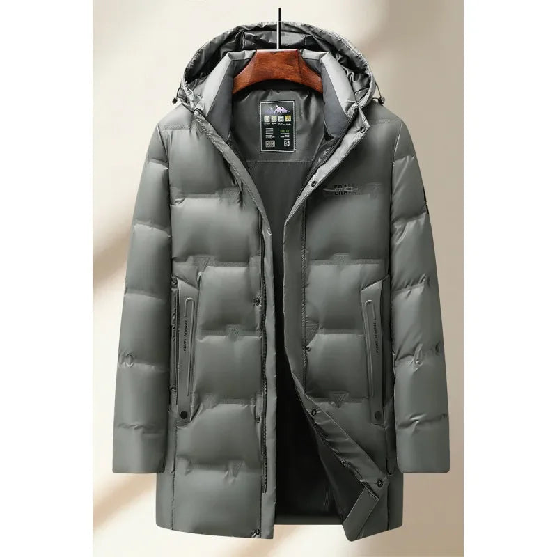 2025 new arrival winter jacket 90% white duck down jackets men,mens long style fashion thicken warm winter down coat,parkas men