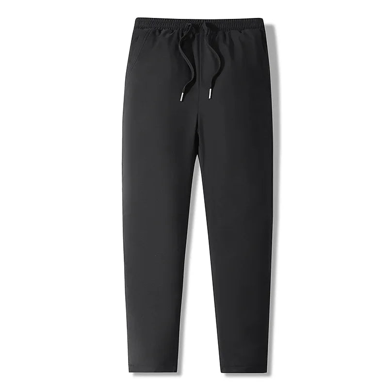 Men's down Pants Thick Winter Trousers Elastic Duck down Pants Warm Youth Casual Long Straight Leg Pants Outerwear