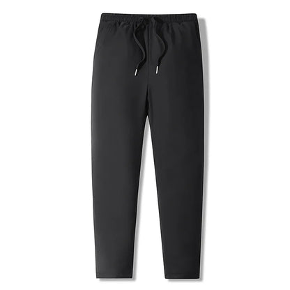 Men's down Pants Thick Winter Trousers Elastic Duck down Pants Warm Youth Casual Long Straight Leg Pants Outerwear