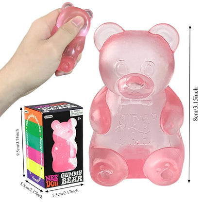Schylling Needoh Bear Squishy Fidget Toy Stress & Anxiety Relief Helps Improve Focus Perfect For Birthday Gifts & Desk Decor