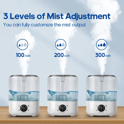 5L Air Humidifier Professional Large Capacity Home Air Humidifiers Ultrasonic Water Mist Diffuser Kinscoter Brand