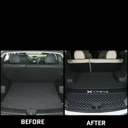 Car Trunk Mat for XPENG G6 XPENG G9 2023 2024 2025 Accessories Main Pad Retrofitting The Special Car Trunk Pad for Interior