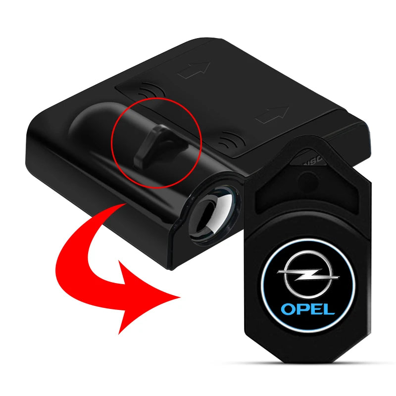 Car Door Projector LED Shadow Lights Lamp Car Accessories For Opel Astra j Insignia Astra g Corsa Zafira b Mokka Vivaro Meriva