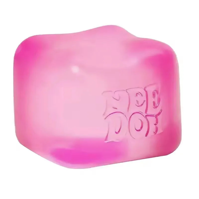 .Trending Nee Doh Jellyfish & Cube Squish Toy, Soft Jelly Squeeze Stress Relief Fidget Toy, Sensory NeeDoh for Kids & Adults