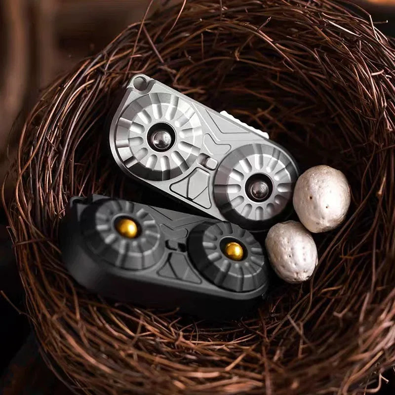 Owl EDC Magnetic Push Slider Stainless Steel Fidget Slider Toy Office Desk Toys ADHD Anxiety Stress Toys For Adult Gift