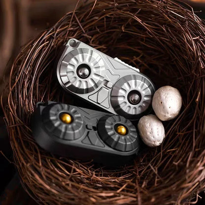 Owl EDC Magnetic Push Slider Stainless Steel Fidget Slider Toy Office Desk Toys ADHD Anxiety Stress Toys For Adult Gift