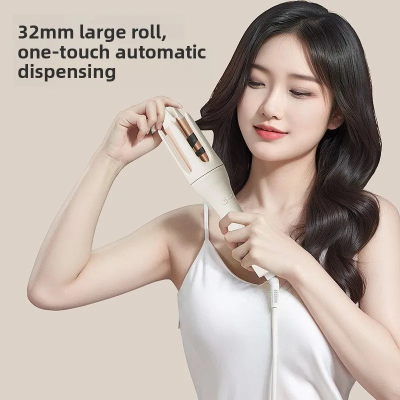 Automatic Rotating Curling Iron, Big Wave Hair Curler, Korean Style Lazy Curling Iron, Damage-Free Hair Styling Tool