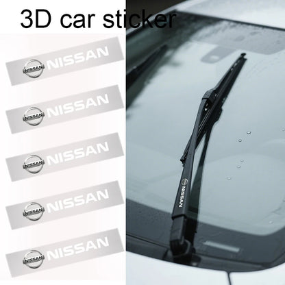 Car logo, interior stickers, central decal decoration For Nissan Qashqai X J10 J11 Trail Tiida Teana Skyline Juke X-trail Almera